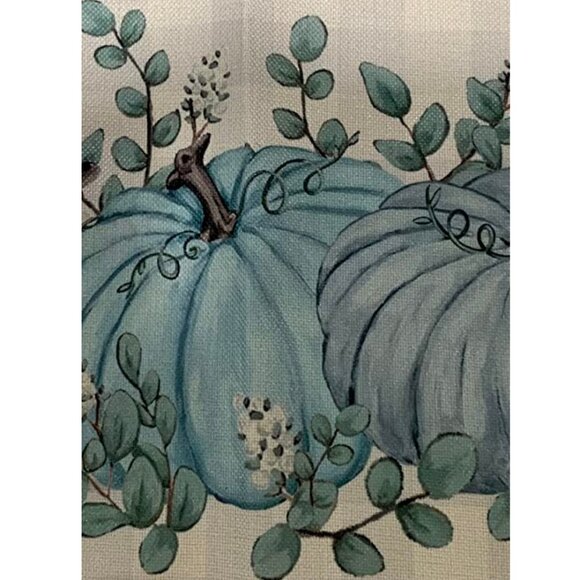 Pumpkin Placemats 4pc Fall Table Decor Thanksgiving Halloween Plaid Decorations - Picture 7 of 8